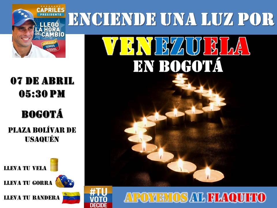 Una Luz por venezuela - Bogotá